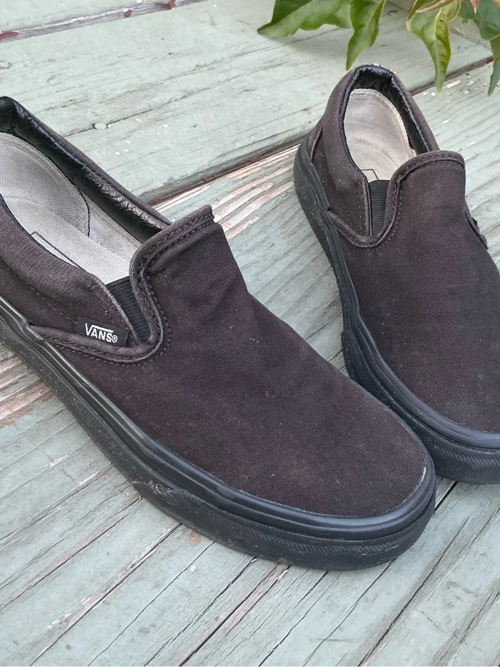 Vans | Shoes | Vans Slipon Canvas Loafers In Black | Poshmark